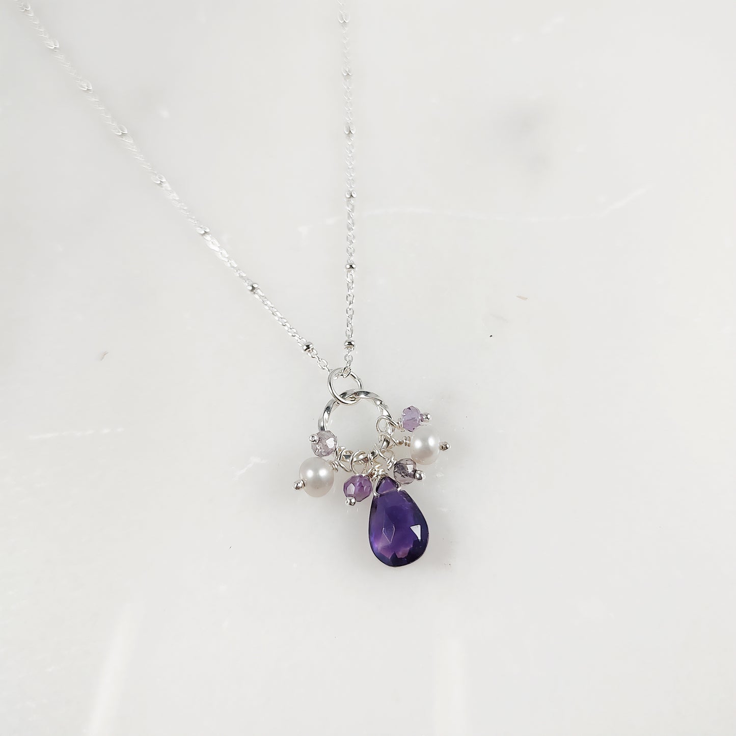 Sparkle Cluster Necklace