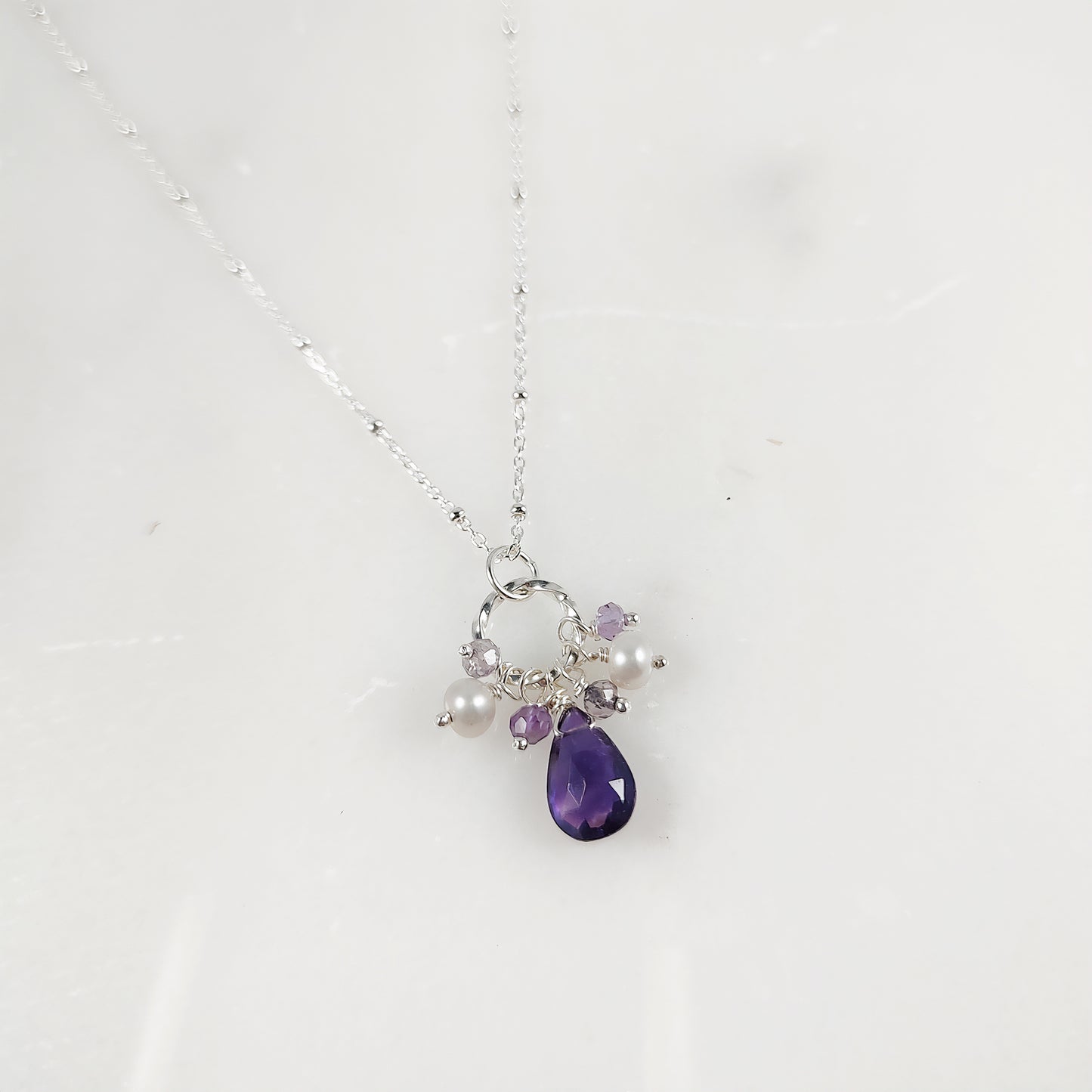 Amethyst Cluster Necklace