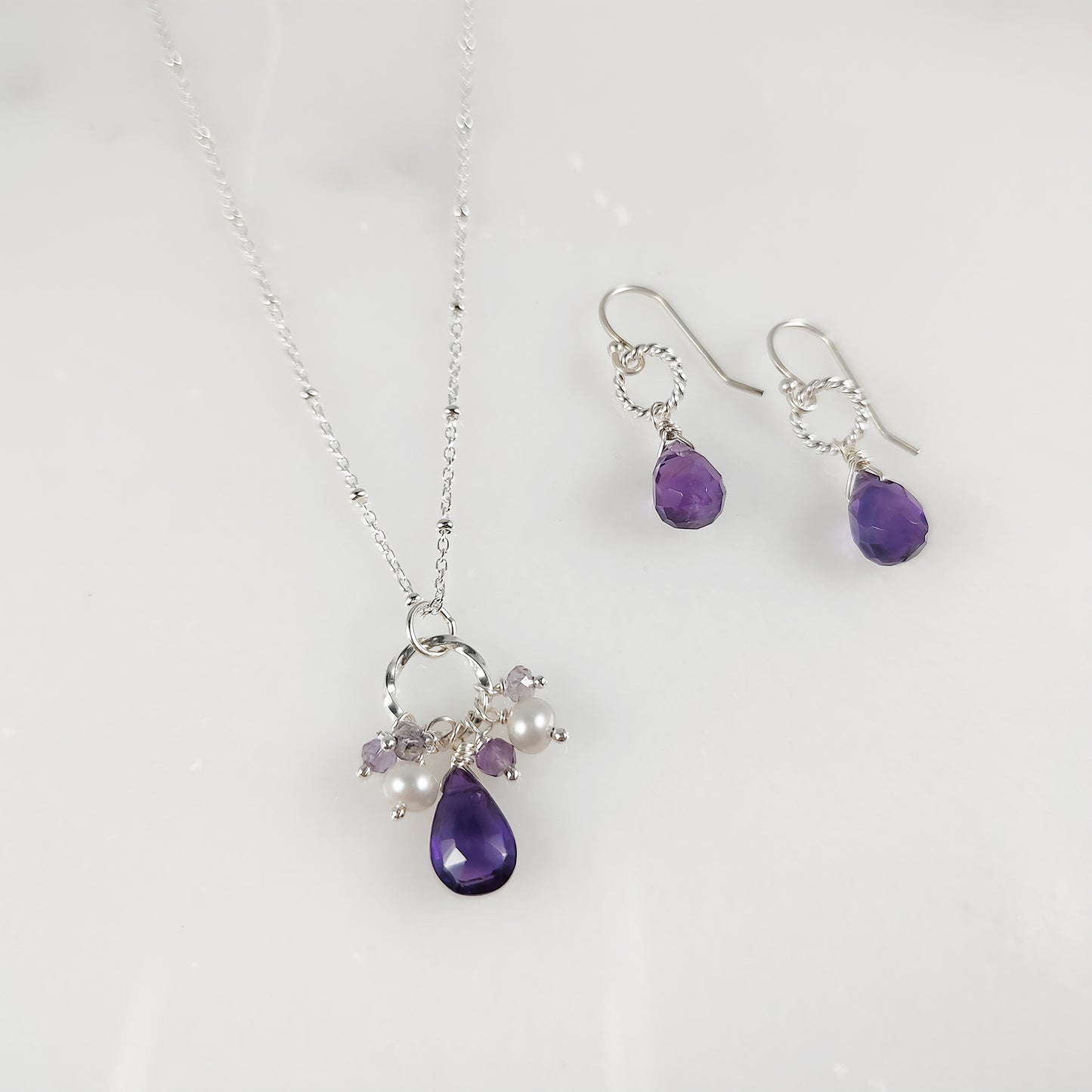 Amethyst Cluster Necklace