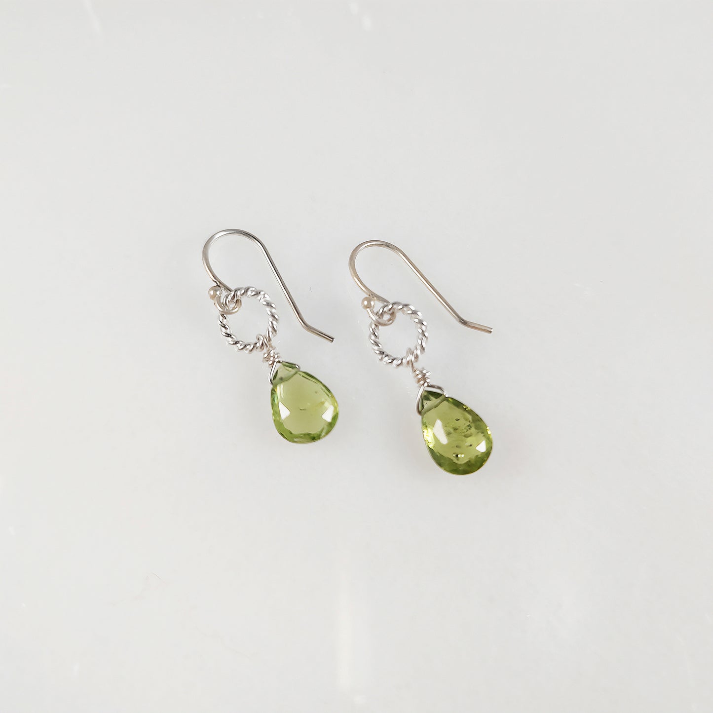 Peridot Briolette Earrings