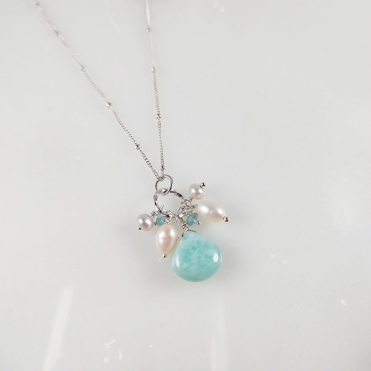 Amazonite Cluster Necklace