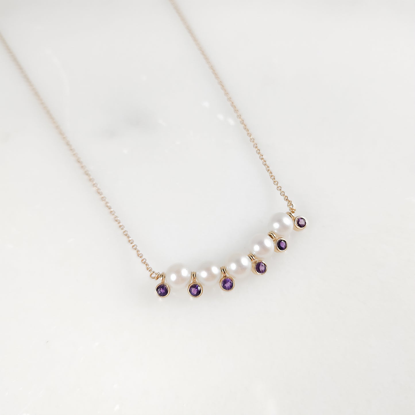 Cultured Pearl and Gemstone Necklace