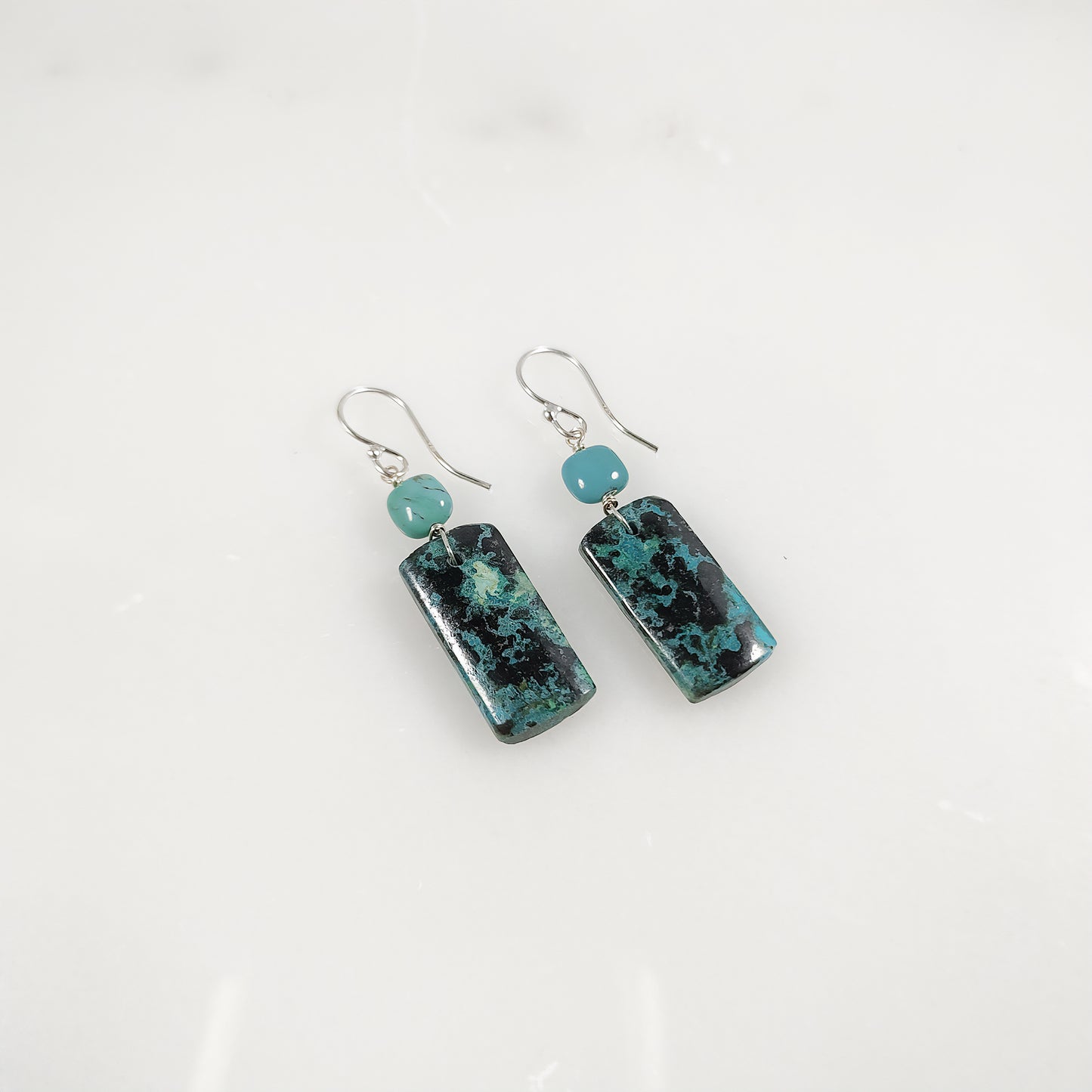 Blue Shattuckite Earrings