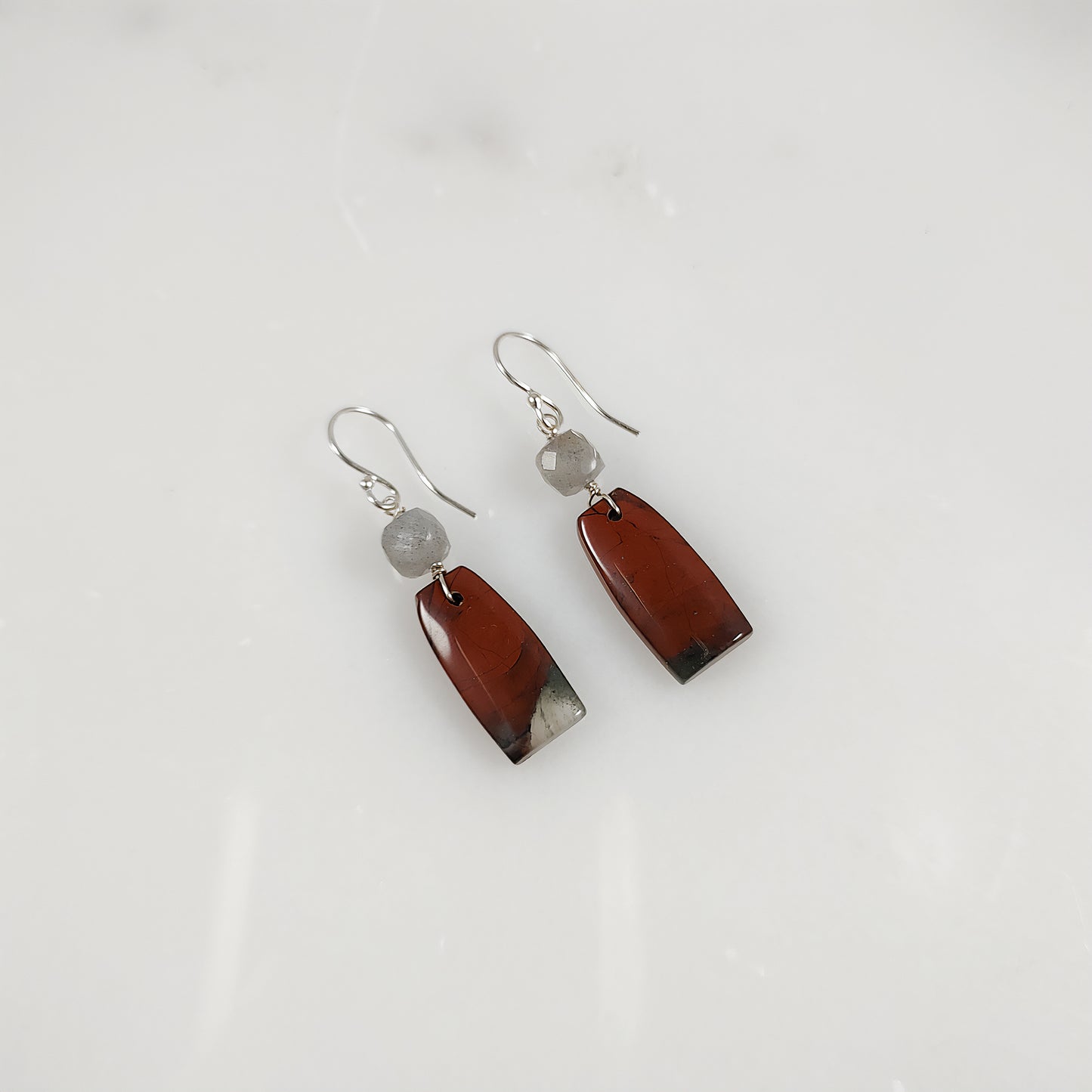 African Bloodstone Earrings