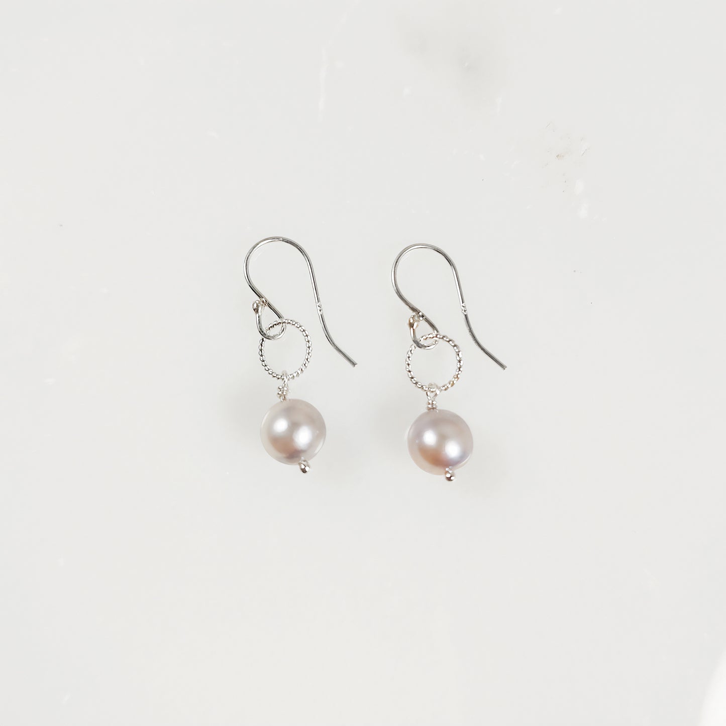 Sterling Silver and Pearl Drop Earrings
