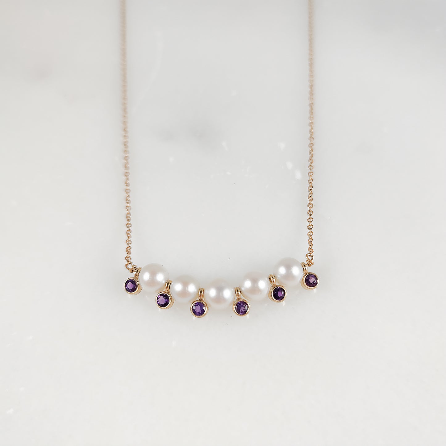 Cultured Pearl and Gemstone Necklace